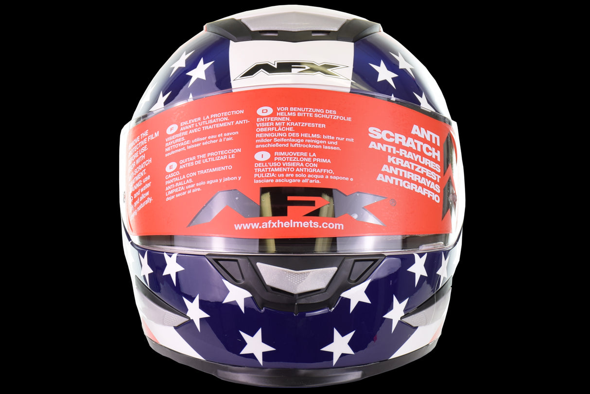 AFX - FX-99 White Freedom Flag Helmet - L