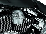 Kuryakyn Skull Horn Cover Chrome - Cycle City Outdoors