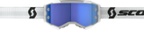 Fury Goggle White Blue Chrome Works