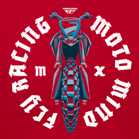 Youth Fly Moto Mind Tee Red Yl - Cycle City Outdoors