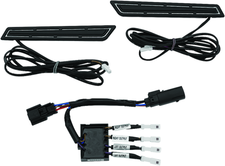 Kuryakyn LED Saddlebag Hinge Accents Black - Cycle City Outdoors