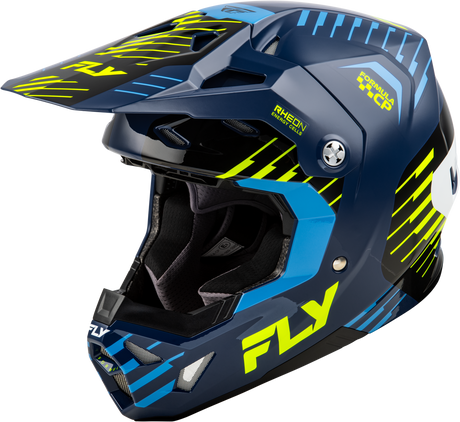 Formula Cp Slice Helmet Navy/Hi Vis/White Md - Cycle City Outdoors