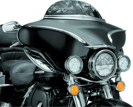 Kuryakyn LED Halo Trim Ring For 7inch Headlight 83-13 Touring Models Chrome - Cycle City Outdoors