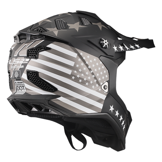 LS2 - Subverter Evo Motocross Helmet - Matte Black/White/Gray