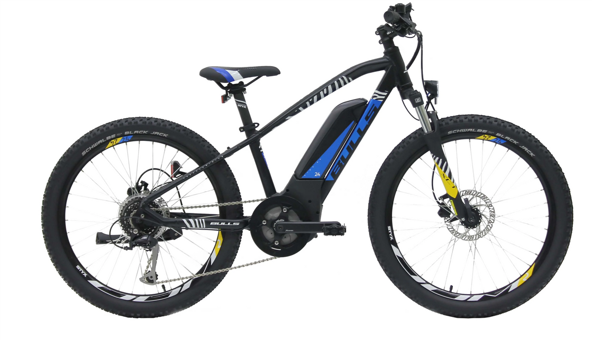 Bulls Twenty4 E Black/Zebra Youth Class 1 E-Bike