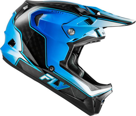 Werx R Flow Carbon Helmet Black Carbon/Blue/White Xl