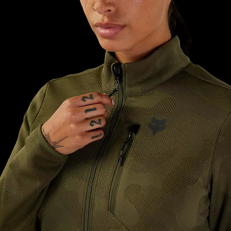 Fox Racing - Womens Ranger Mid-layer Jacket - Olive Green - S