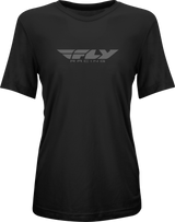 Women's Fly Origin Corp Tee Black/Grey Lg - Cycle City Outdoors