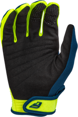 F 16 Gloves Navy/Hi Vis/White 2x - Cycle City Outdoors