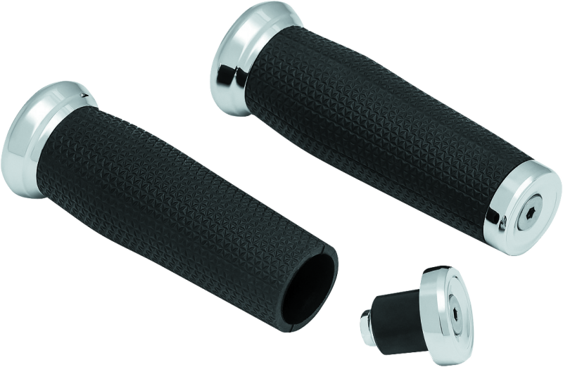 Kuryakyn Thresher Grips Universal 7/8inch Chrome - Cycle City Outdoors