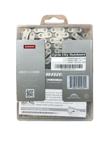 SRAM Eagle 70 T-Type Flattop Chain - 12-Speed, 126 Links, Solid Pin, Includes PowerLock Connector, Silver/Black