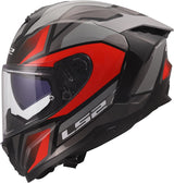 LS2 Challenger II Viper Gloss Gray Red