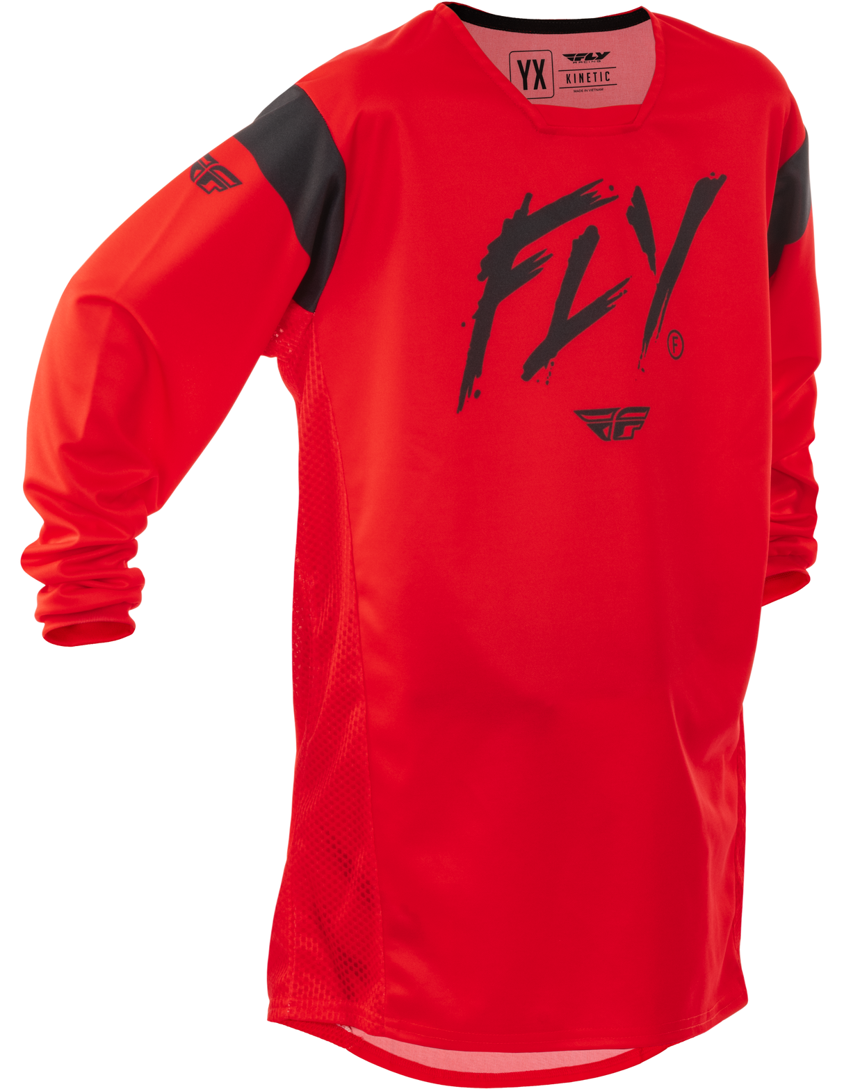 Youth Kinetic Stoke Jersey Red/Black Yxl - Cycle City Outdoors