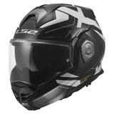 LS2 Advant X Carbon Modular Helmet | Halo | Gloss Black/White | XS–3XL | 901-2121