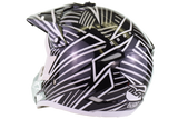 MSR - Assault motocross Helmet - Gloss Black/ White - Youth Medium (open box)