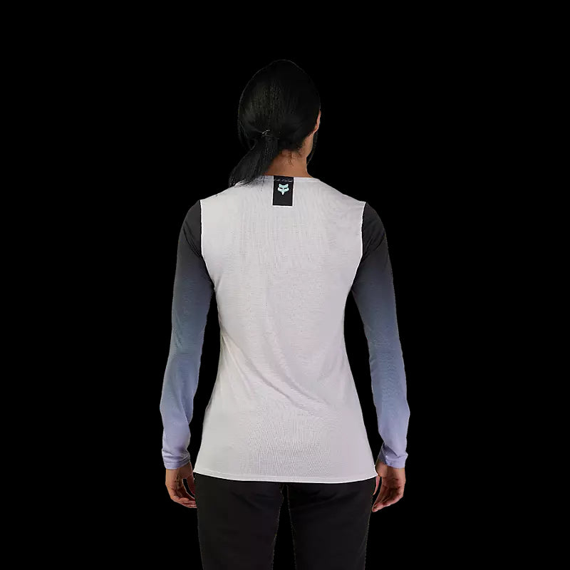 Fox Racing - Womens Flexair Ls Race Jersey - Vin Wht - S