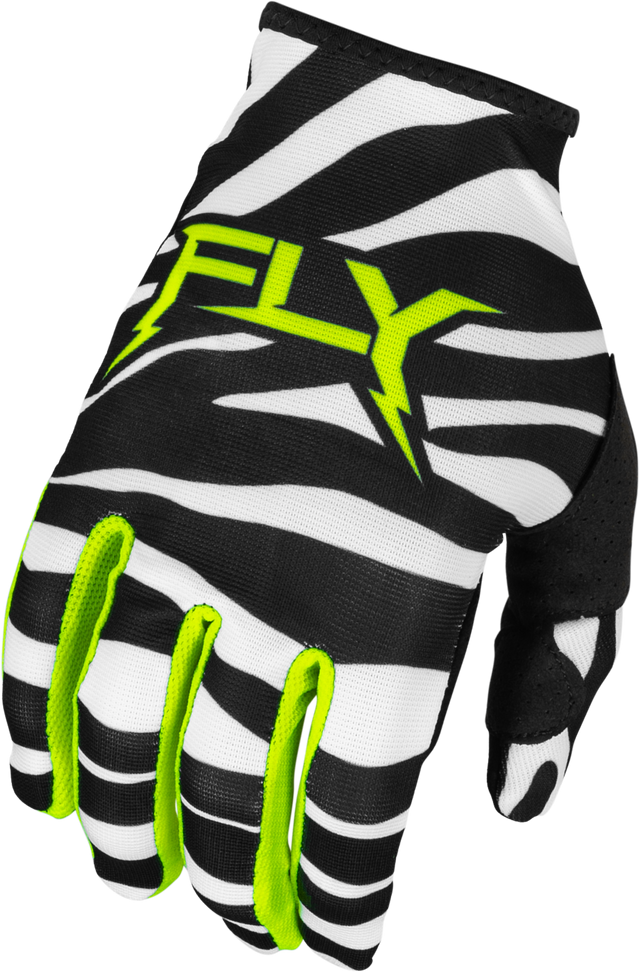 Lite Uncaged Gloves Black/White/Neon Green 2x - Cycle City Outdoors