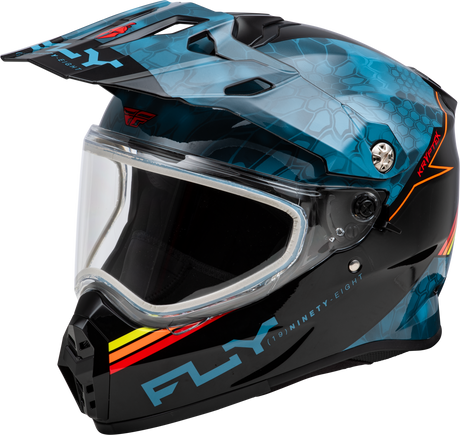 Trekker Cw Conceal Helmet Dual Shld Slate/Black/Red Xs - Cycle City Outdoors