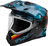 Trekker Cw Conceal Helmet Dual Shld Slate/Black/Red Sm - Cycle City Outdoors