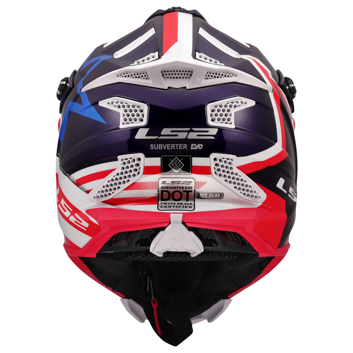 LS2 Subverter EVO Motocross Helmet | Constellation | Gloss Red/White/Blue | XS–3XL | 700-1241
