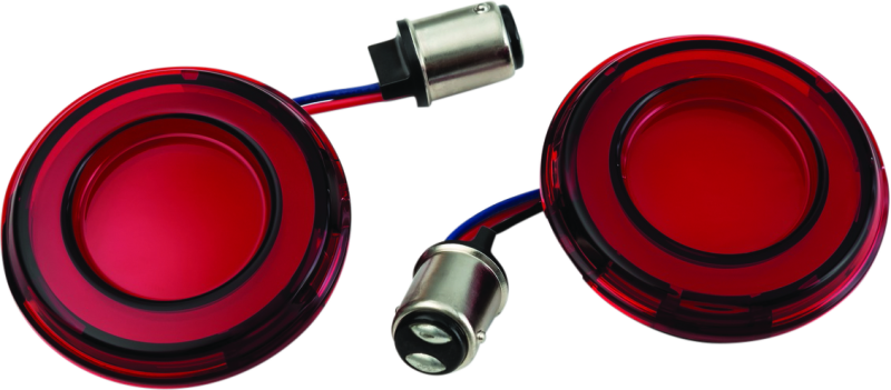 Kuryakyn Tracer L.E.D. Rear Turn Signal Insert Red Light Red Lens 1157 - Cycle City Outdoors