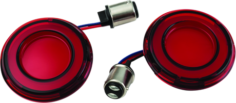 Kuryakyn Tracer L.E.D. Rear Turn Signal Insert Red Light Red Lens 1157 - Cycle City Outdoors