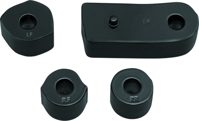 Kuryakyn Driver Floorboard Spacers 18-Up Softail Models Gloss Black - Cycle City Outdoors