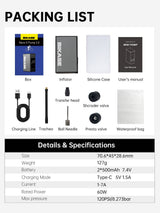 BiKase - Nano 2.0 E Pump - Portable Electric Inflator