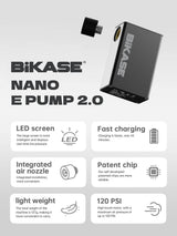 BiKase - Nano 2.0 E Pump - Portable Electric Inflator
