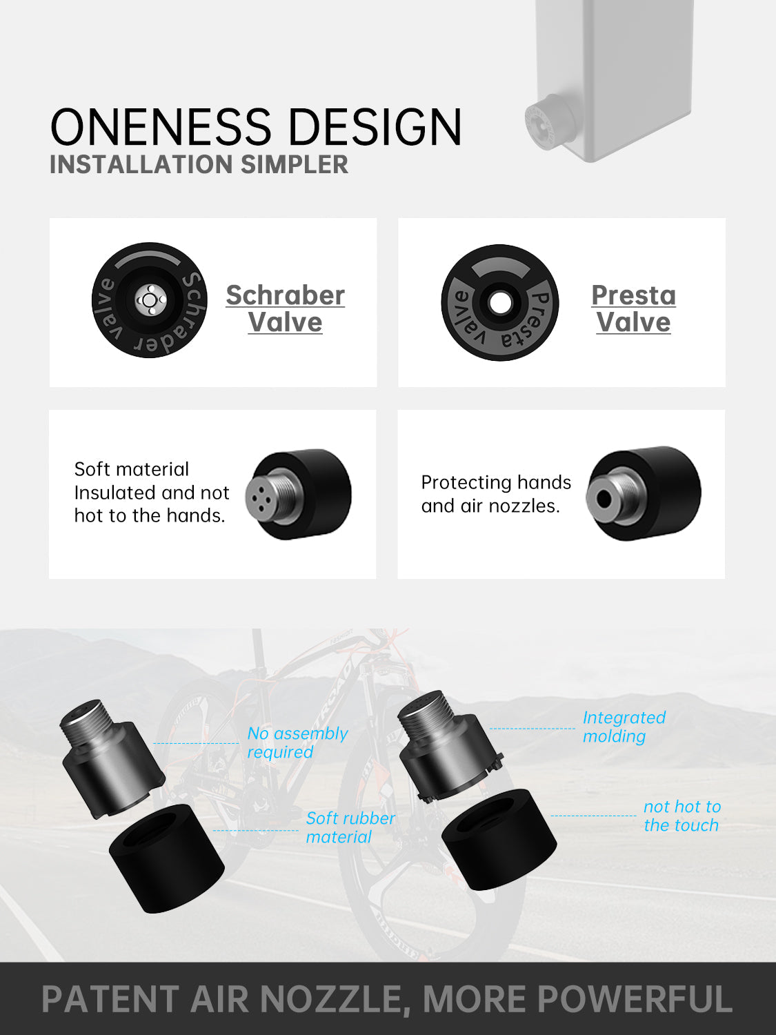 BiKase - Nano 2.0 E Pump - Portable Electric Inflator