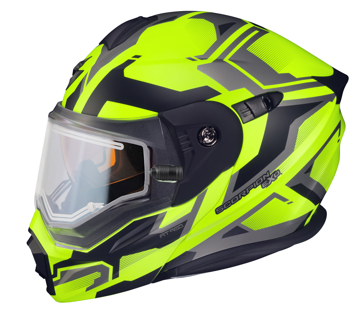 Scorpion - Exo At950 Cold Weather Helmet Ellwood Hi Vis Sm (Electric)