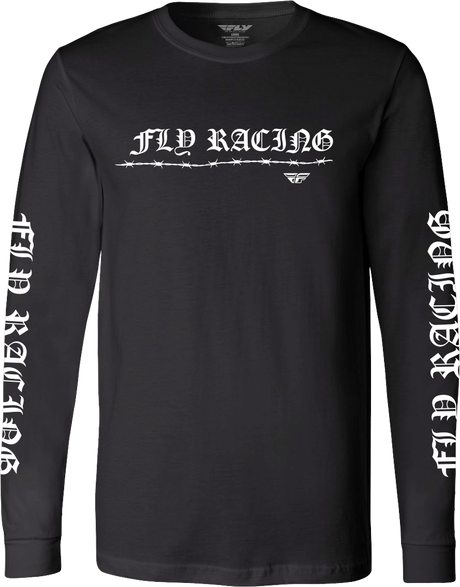Fly Barbed Wire L/S Black Sm