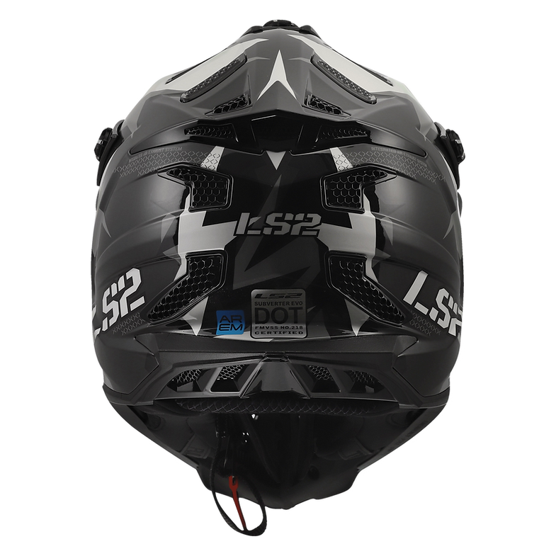 LS2 - Subverter Evo Motocross Helmet - Vector Gloss Black Gray White - L