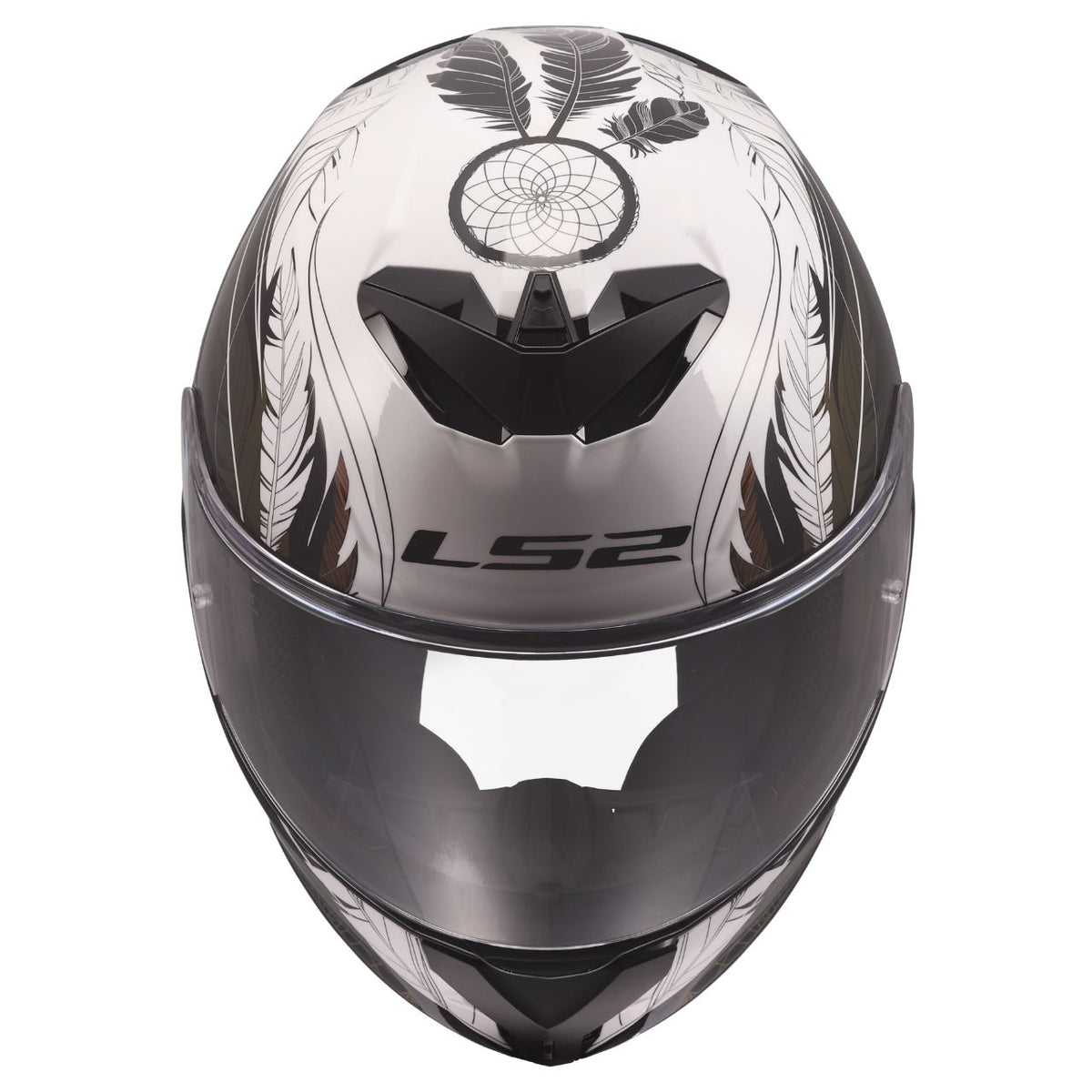 LS2 Rapid III Full Face Street Helmet | Dreamcatcher | Chameleon White | XS–3XL | 820-1231