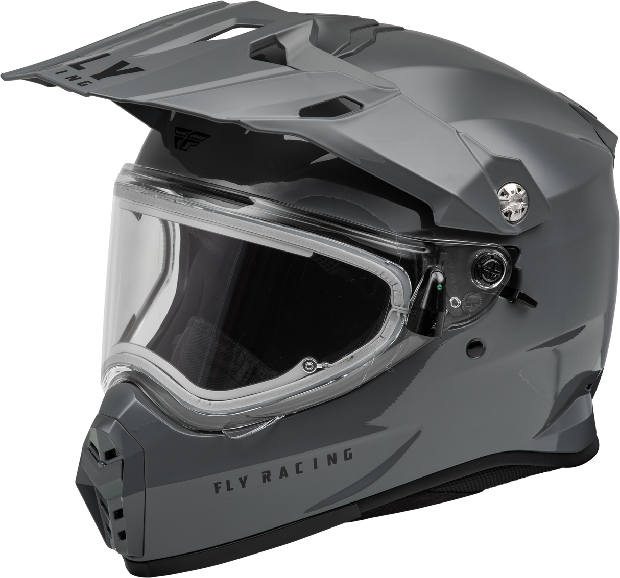 Trekker Cw Solid Helmet Elec Shld Grey Xs - Cycle City Outdoors