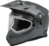 Trekker Cw Solid Helmet Elec Shld Grey Xs - Cycle City Outdoors
