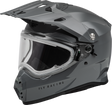 Trekker Cw Solid Helmet Elec Shld Grey Sm - Cycle City Outdoors