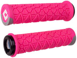 ODI Vanquish Comfort Lock-On Grips - Pink/Gray