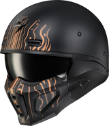 Covert X Open Face Helmet Tribe Matte Black/Copper Sm
