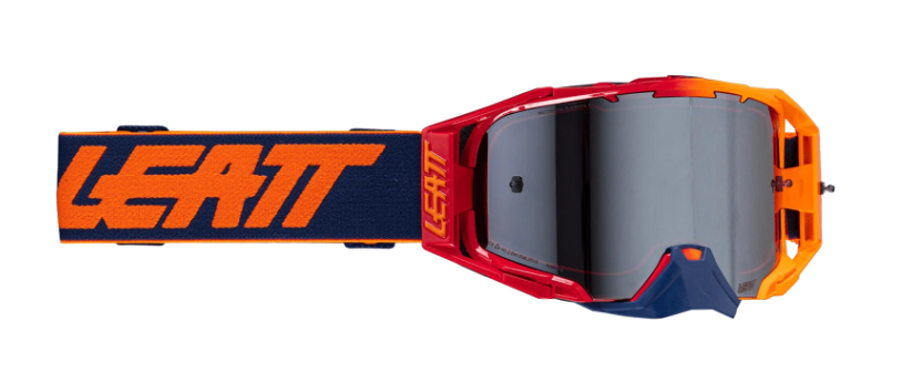 Leatt Velocity 6.5 Cryztal Iriz Goggle | Flame Red / Platinum | 30% VLT | OTG