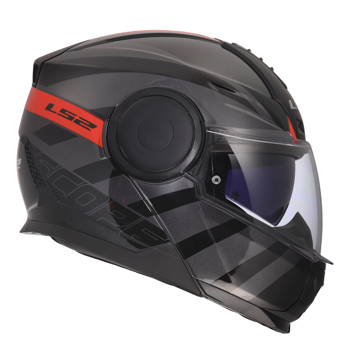 LS2 Horizon II Modular Helmet | Hamr | Gloss Black/Titanium/Red | XS–3XL | 902-3141