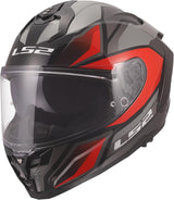 LS2 Challenger II Viper Gloss Gray Red