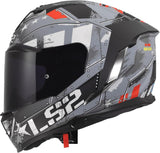 LS2 Assault III Trench Matt Gunmetal Gray Motorcycle Helmet