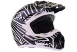 MSR - Assault motocross Helmet - Gloss Black/ White - Youth Medium (open box)