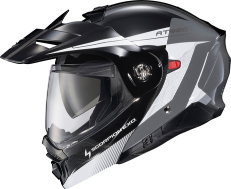 Exo At960 Modular Helmet Topographic 2 Blk/Wht/Grey Md