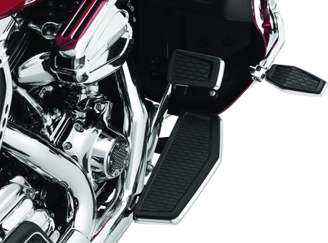 Kuryakyn Hex Brake Pedal Pad Chrome - Cycle City Outdoors