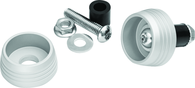 Kuryakyn Lodestar Axle Sliders Silver - Cycle City Outdoors
