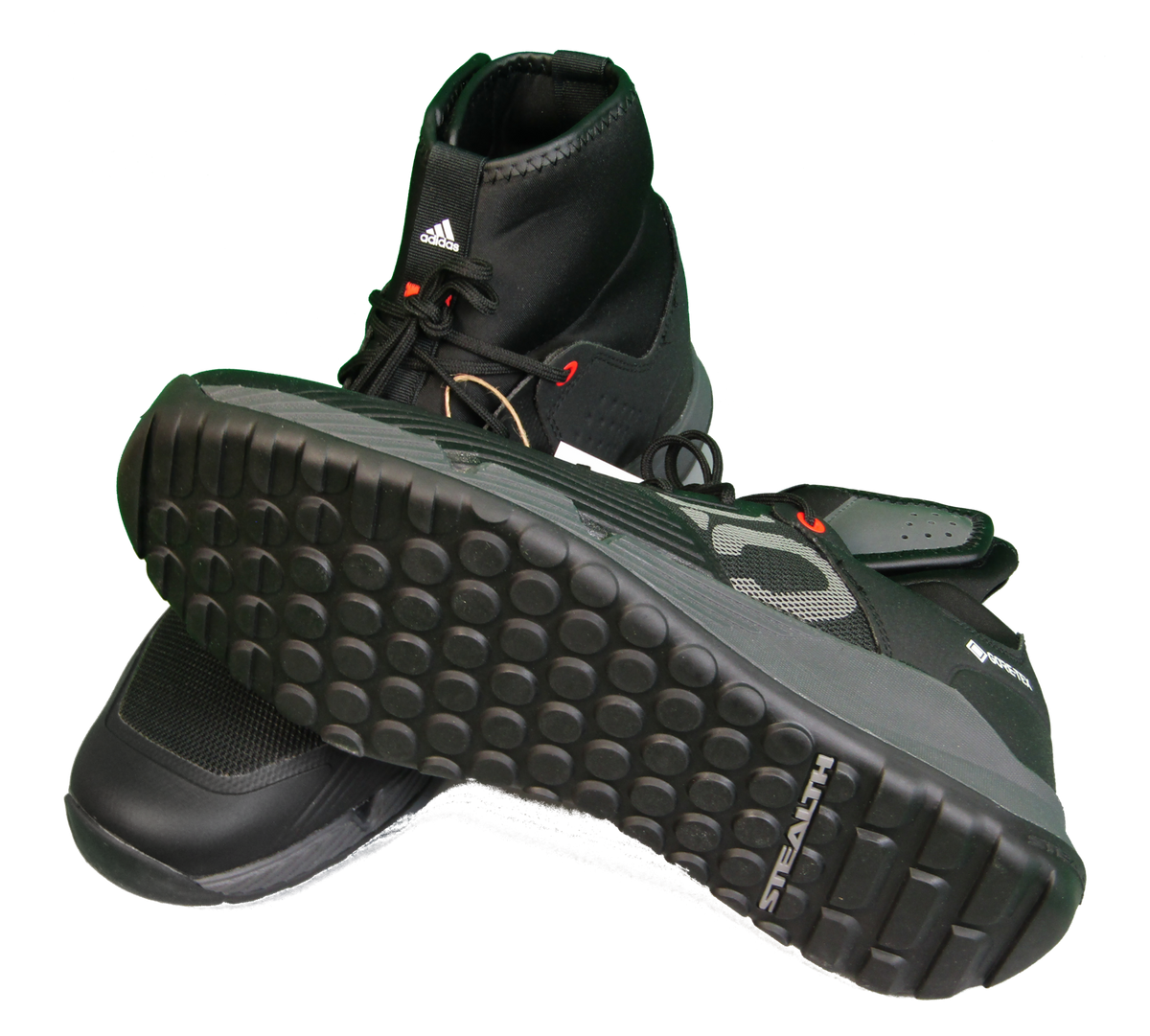 Five Ten Trailcross GTX Waterproof MTB Shoes - Core Black / Gray / Solar Red