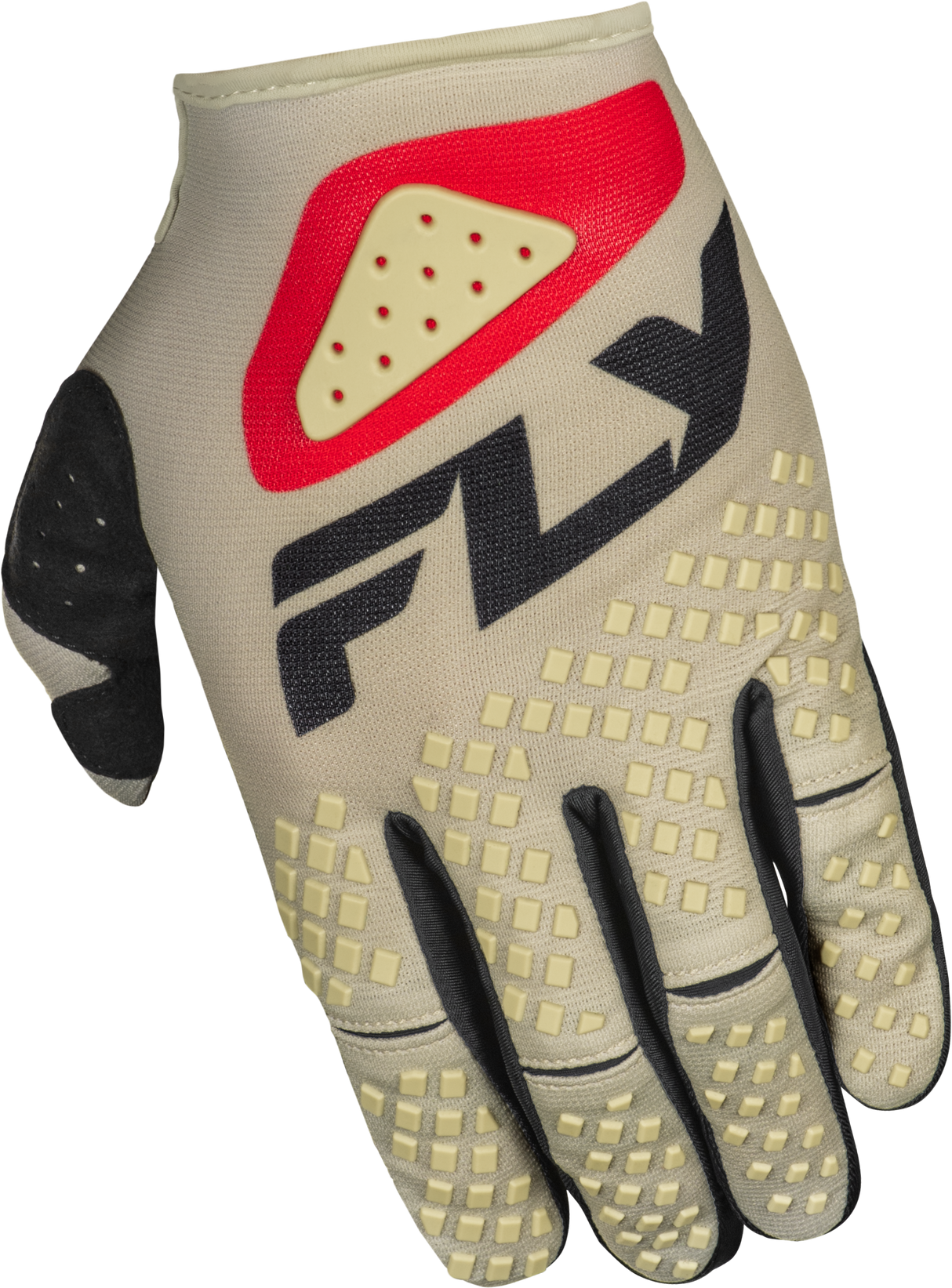 Youth Kinetic Sym Gloves Light Grey/Red/Black Yl - Cycle City Outdoors