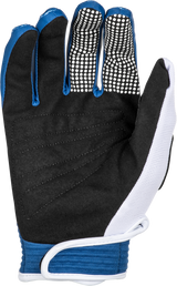 Youth F 16 Gloves Dark Blue/White Yl - Cycle City Outdoors